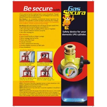 GAS SECURA Gas Safety Device - A Unique Solution For Gas Leakage With Advance Safety Feature